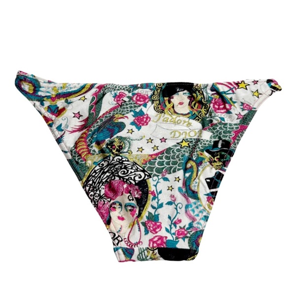 DIOR RARE VINTAGE Christian Dior SS 2004 John Galliano Tattoo Bikini (US 4) - Picture 4 of 10